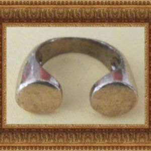 Antique Bronze In Color Ring Size 8 Unisex Biker